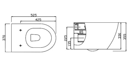 Унитаз подвесной BelBagno Flay-R BB506CH