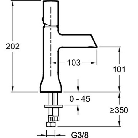 Смеситель для раковины Jacob Delafon Toobi E7329-CP