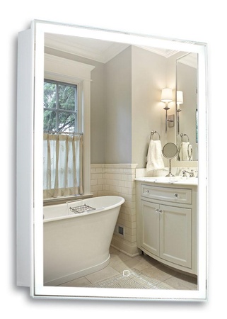 Зеркало-шкаф (54х75) Silver Mirrors Киото 50 LED-00002357