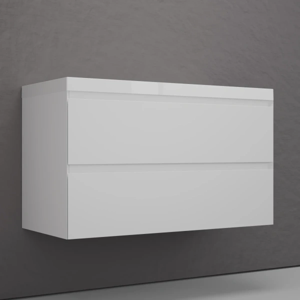 Тумба подвесная без раковины 100 см Style Line Манхэттен ЛС-00002356 белый матовый