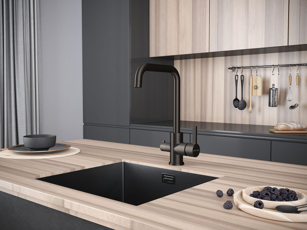 Смеситель для кухни с подключением к фильтру  Paulmark Logas Lo213021-GM