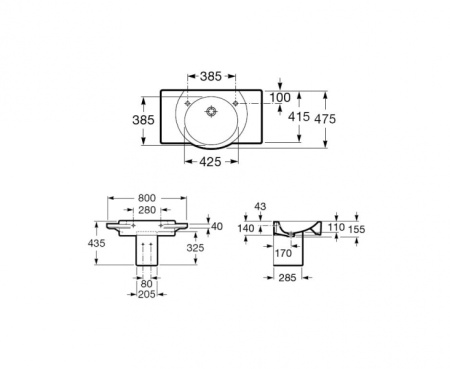 Полупьедестал Roca Happening 337562000