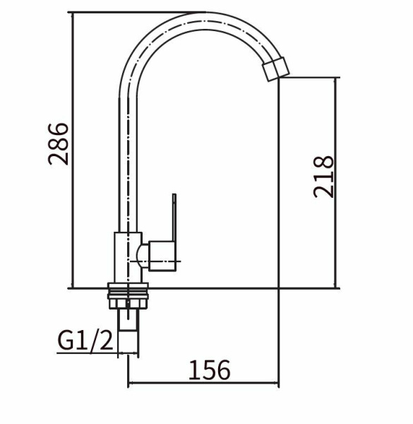Смеситель для кухни FASHUN A54192 Смеситель для кухни FASHUN A54192