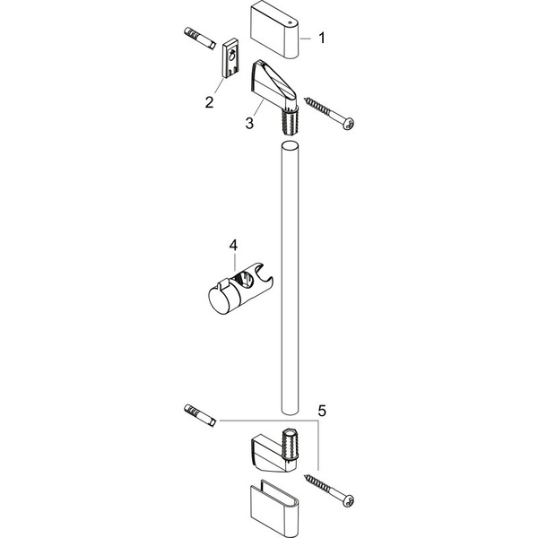 Душевая штанга Hansgrohe Unica Croma 26506000 хром