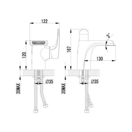 Смеситель для раковины Lemark Shift (LM4346C)