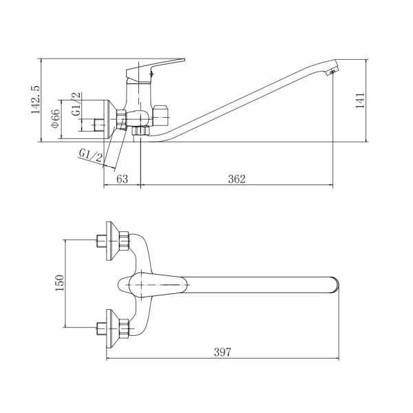 Смеситель для ванны FASHUN  A2216 Смеситель для ванны FASHUN  A2216