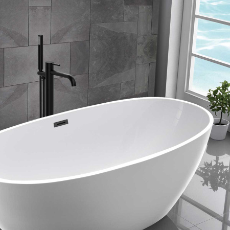 Смеситель для ванны напольный Vincea Desire VTF-1DMB черный