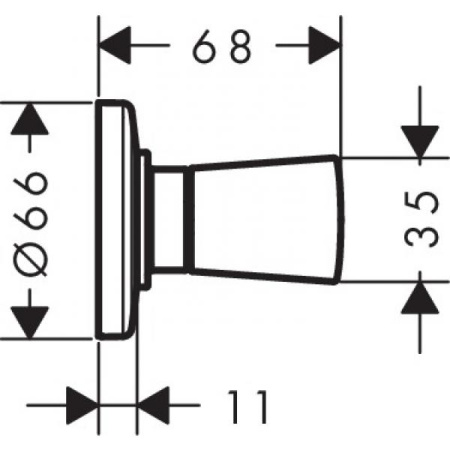 Запорный вентиль Hansgrohe Logis 71970000