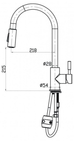 Смеситель для кухни BelBagno NOVA BB-LAM31A-IN