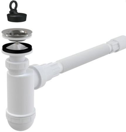 Сифон к умывальнику AlcaPlast A41 Flexi