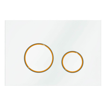 Кнопка смыва Veconi Round Design VFRD-WHG, (VFRD004WHG) белый/матовое золото