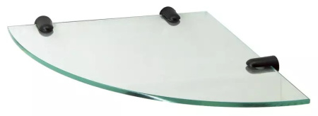 Полка стеклянная угловая WasserKRAFT K-533BLACK 