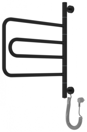 Полотенцесушитель Электрический Cунержа Компакт (640x580) Матовый ЧЁРНЫЙ 31-0820-0640