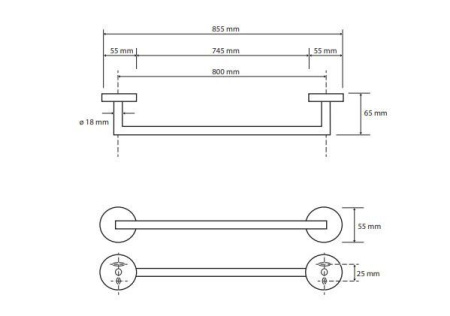 Полотенцедержатель Bemeta Omega 104204262