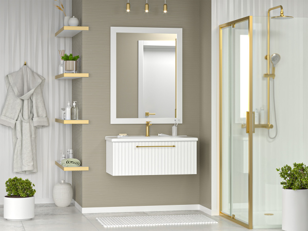 Тумба с раковиной  Brevita Alicante 90  УТ000015978