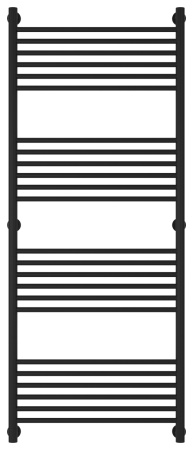 Полотенцесушитель Водяной Прямая Сунержа Богема + (150х60) Матовый Черный 31-0220-1560