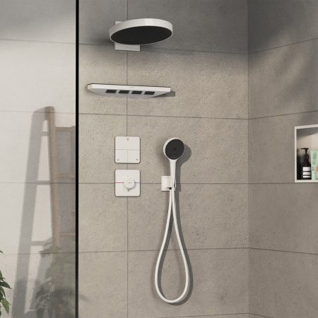 Переключатель потоков на 3 положения Hansgrohe ShowerSelect Comfort Q 15587700 белый матовый