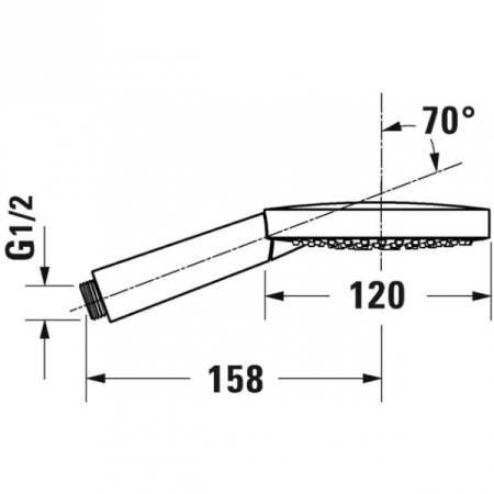 Ручной душ Duravit UV0650011000