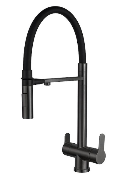 Смеситель для кухни (под фильтр) ZORG INOX SZR-3030 GRAFIT MAGNIT