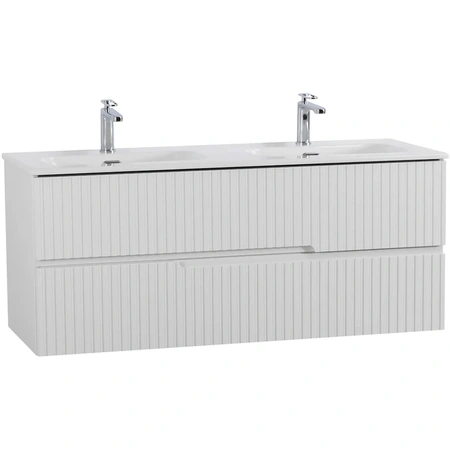 Тумба под раковину Cezares DUET-N-1200-2C-SO-2-BL Bianco Lucido