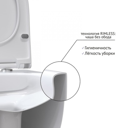 Унитаз Berges Wasserhaus Ego XL Rimless 082118