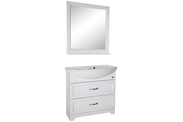 Тумба под раковину ASB-Woodline   Берта 85 10123 (белый)