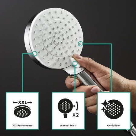 Душевая система Hansgrohe Vernis Shape Showerpipe 230 1jet Green 26319000, хром