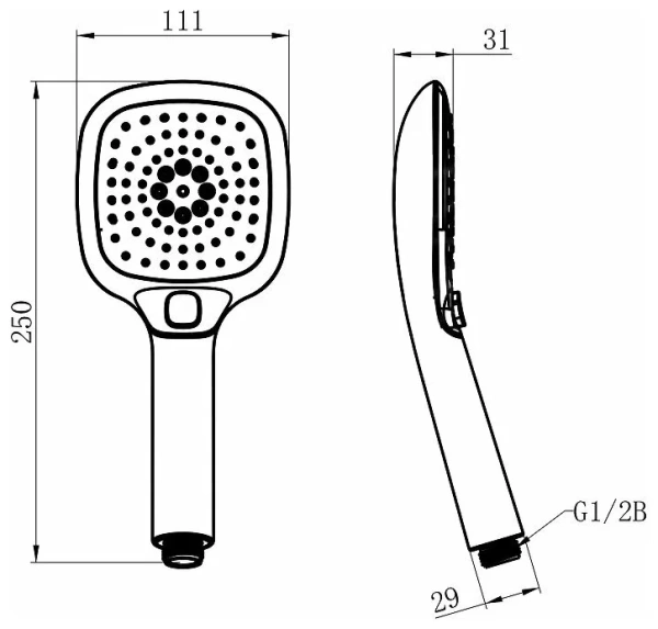 Душевая лейка Lemark (LM1014C)