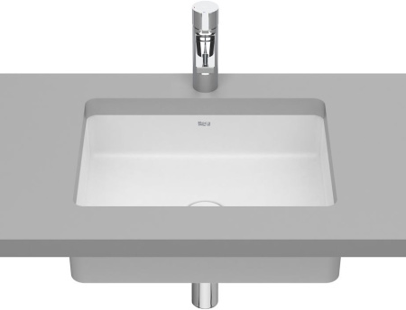 Раковина встраиваемая снизу (49,5х39) Roca Inspira square 327536620 белый матовый