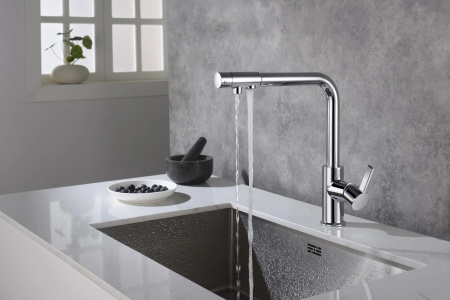 Смеситель для кухонной мойки Timo Hette 1026/00F chrome