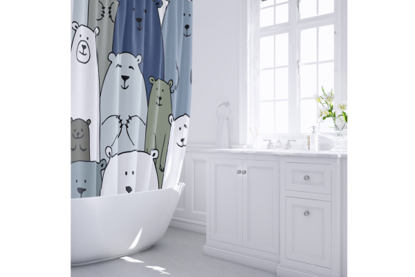 Шторка для ванной FIXSEN BEAR FX-2503