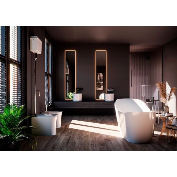 Сиденье для унитаза Kerasan The New Yorker 569130 с микролифтом, белый матовый