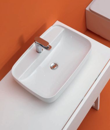 Раковина накладная (60х43) Kerasan Tribeca 514201*1 белый глянец