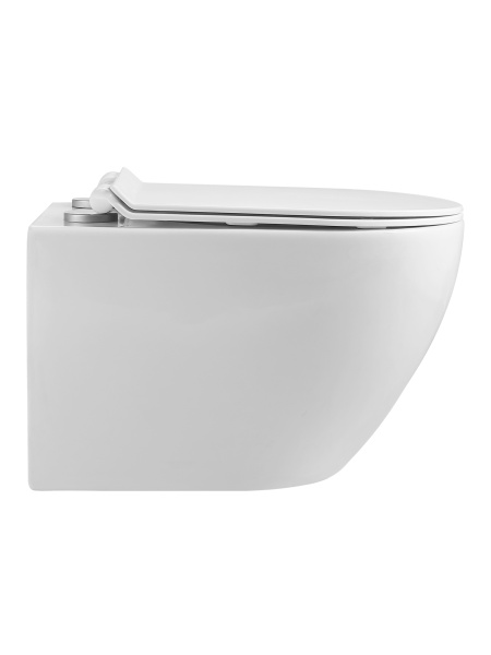 Унитаз подвесной безободковый TORNADO Agger AT09150L  сиденье с микролифтом