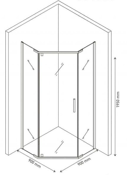 Душевой уголок Berges Wasserhaus Oxygen (90х90) 061021