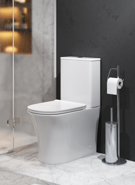 Унитаз напольный безободковый Grossman Classic GR-4466S с сиденьем микролифт