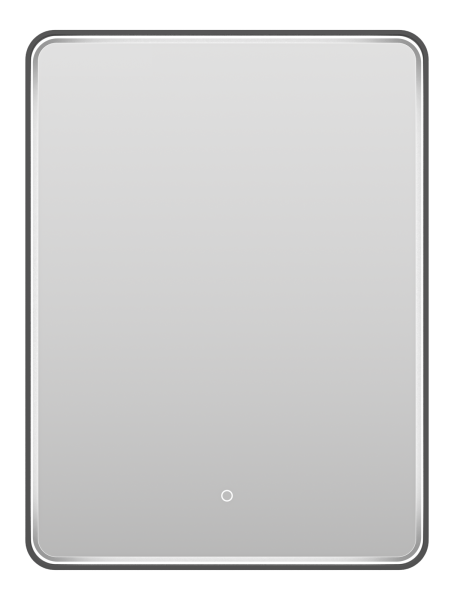 Зеркало (60х80)  Brevita Mercury  MER-Rett6-060/80-black