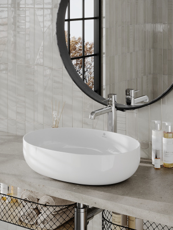 Раковина накладная (51,5х39) Orange  B05-520W белый глянец