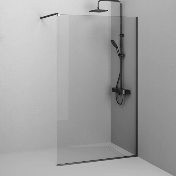 Душевая перегородка 120 см Am.Pm Func W84WI-120-F1-BTE черный