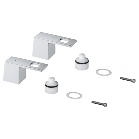 Рукоятка Grohe Eurocube синяя/красная (2 шт.) 48321000