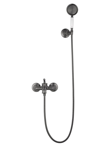 Смеситель для ванны с душем WONZON & WOGHAND STEAM, темный графит WW-88639008-BGM