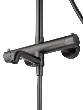 Душевая система с термостатом WONZON & WOGHAND STICK, темный графит WW-88739903-BGM