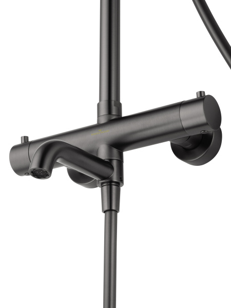 Душевая система с термостатом WONZON & WOGHAND STICK, темный графит WW-88739903-BGM