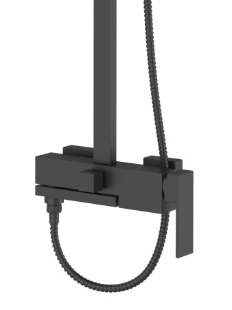 Душевая система смеситель с изливом Agger Great A2893344 черный