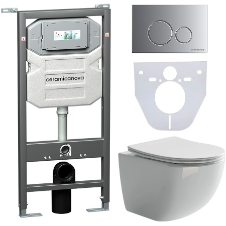 Комплект унитаза с инсталляцией Ceramicanova Forma CN3009_1001M_1000