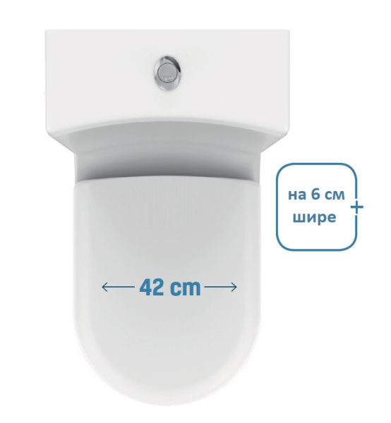 Унитаз напольный с функцией биде Creavit Grande GR360-00CB00E-0000