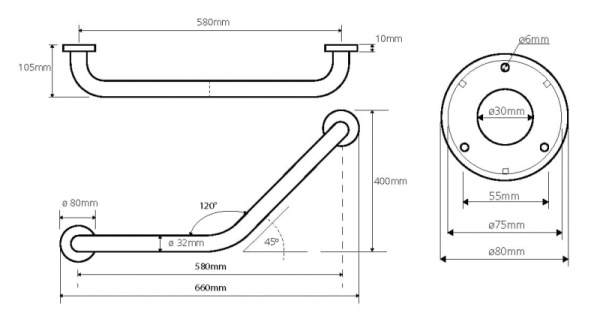 Поручень для ванны Bemeta Help 301102012