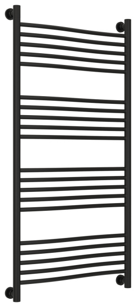 Полотенцесушитель Водяной Сунержа Флюид + (120х60) Матовый Черный 31-0222-1260