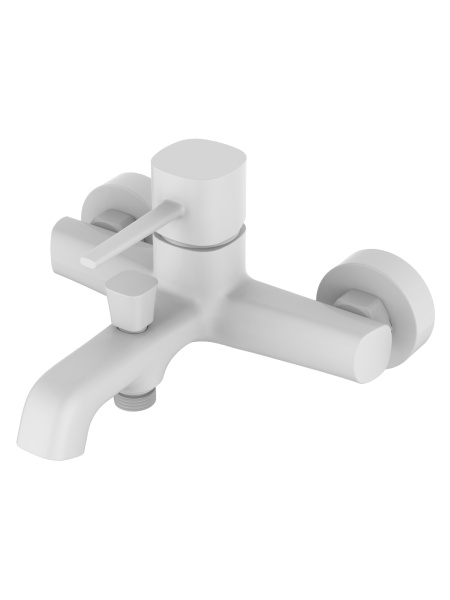 Смеситель для ванны однорычажный Orange Karl M05-100w белый