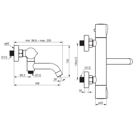 Смеситель для ванны Damixa Scandinavian Pure 363000000